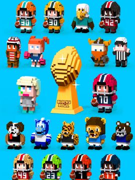 Blocky Football 게임 스크린샷