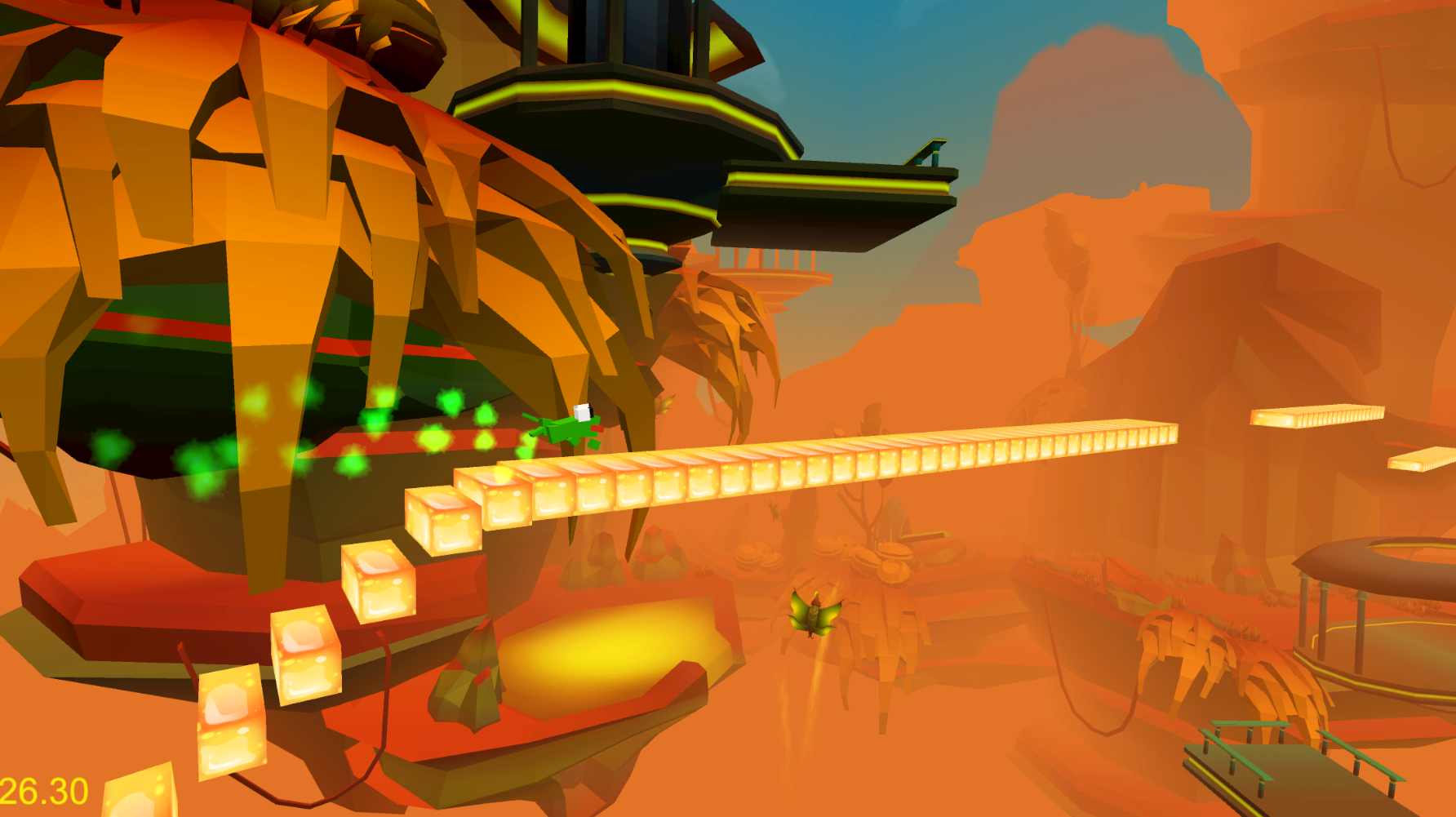 Captura de Tela do Jogo 青蛙跑酷大冒险
