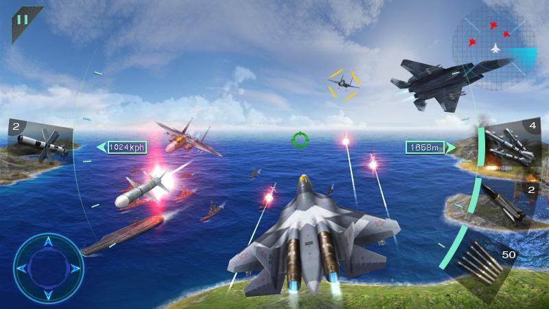 Sky Fighters 3D Game Screenshot