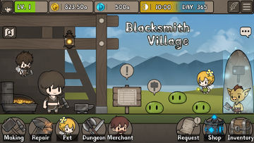 Cuplikan Layar Game Blacksmith Village