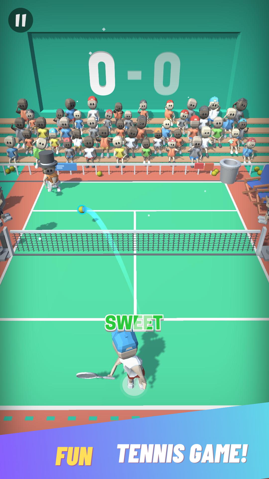 Screenshot of Tennis - smash hit