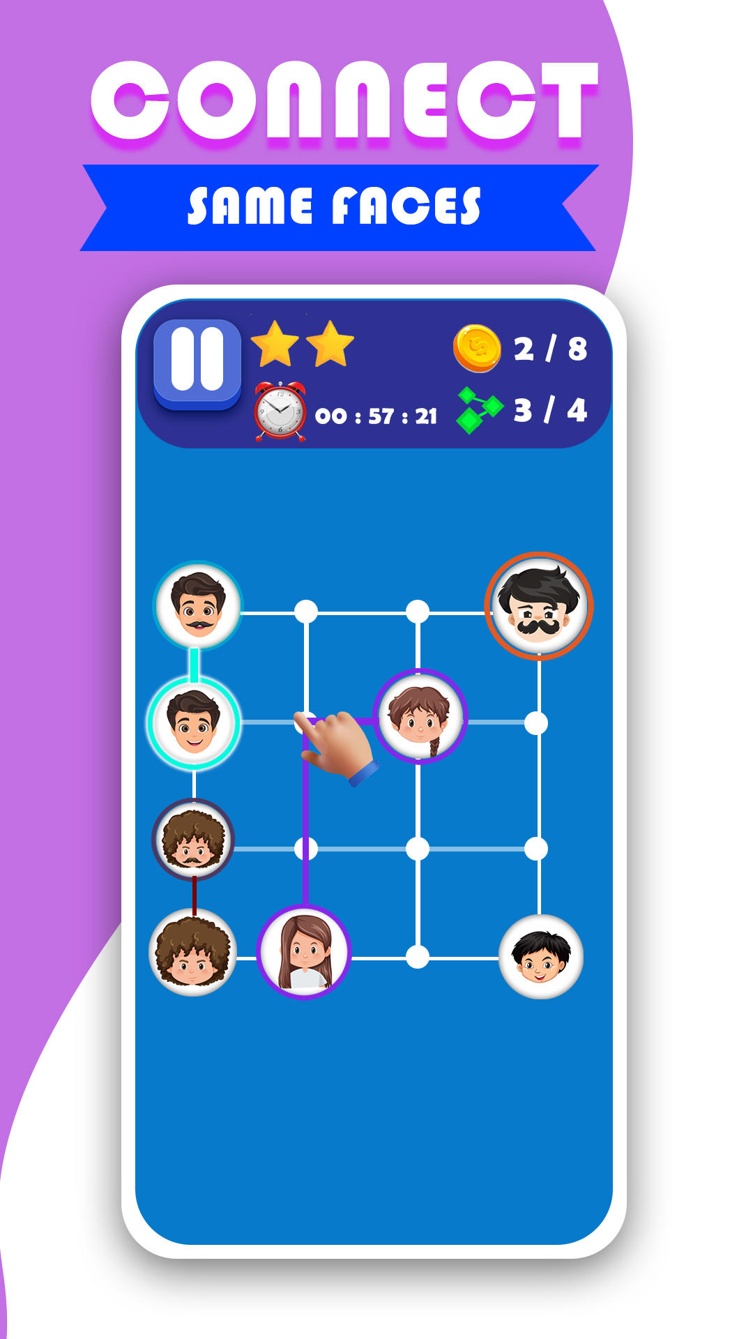 Dot Connet Family Line Puzzle遊戲截圖