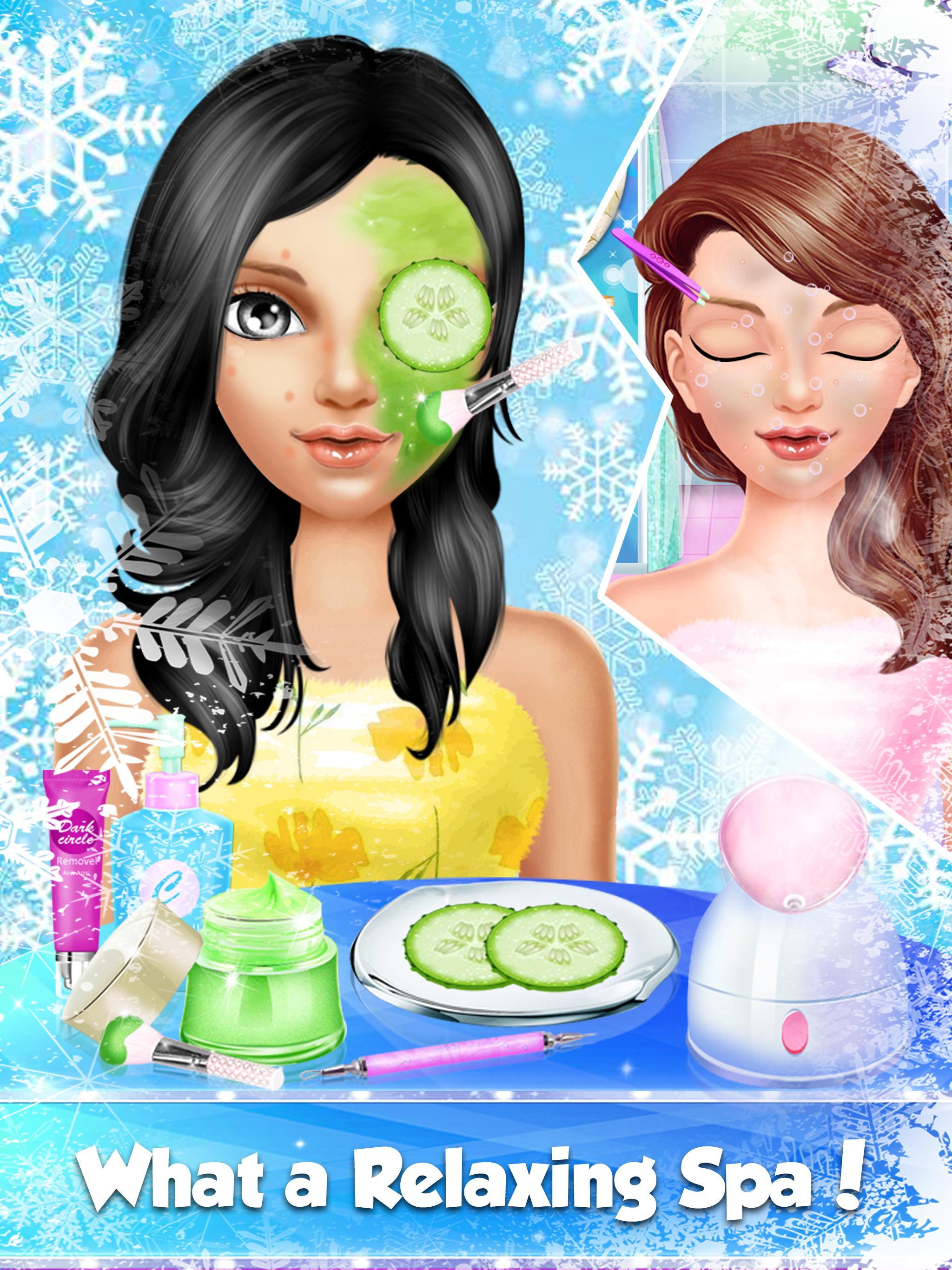 Glam Doll Chic North Pole Winter Salon Game Screenshot