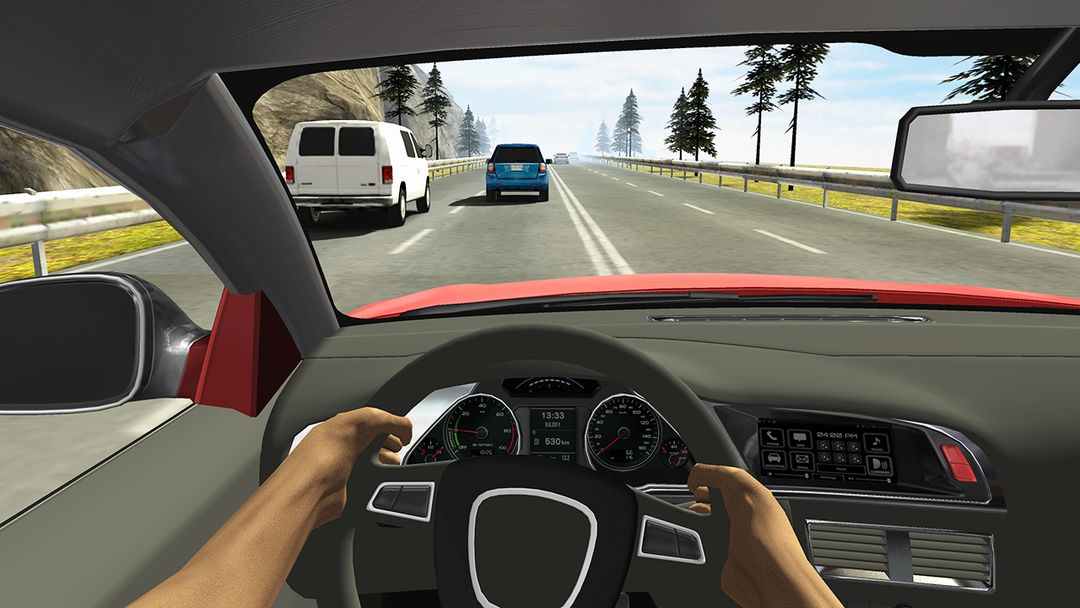 Racing in Car screenshot game