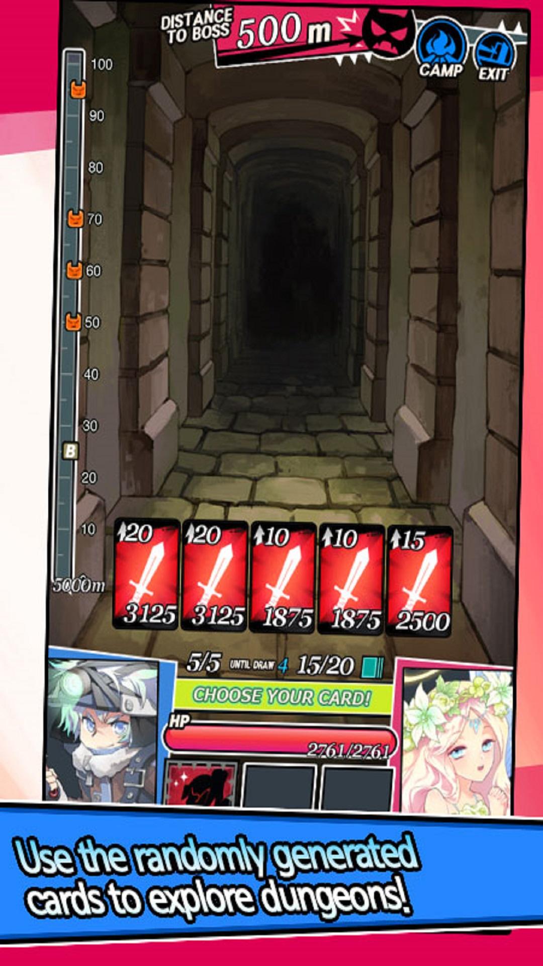 Dungeon&Girls: Card Battle RPG Game Screenshot
