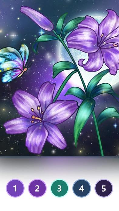 Tap Color: 秘密花园数字涂色游戏 Game Screenshot