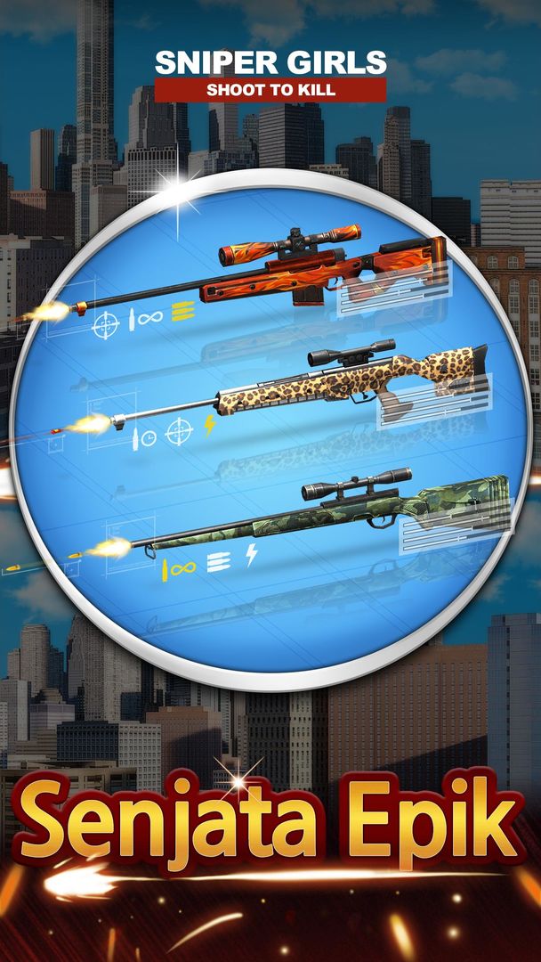 Gadis-gadis Sniper - 3D Gun Shooting FPS Game screenshot game