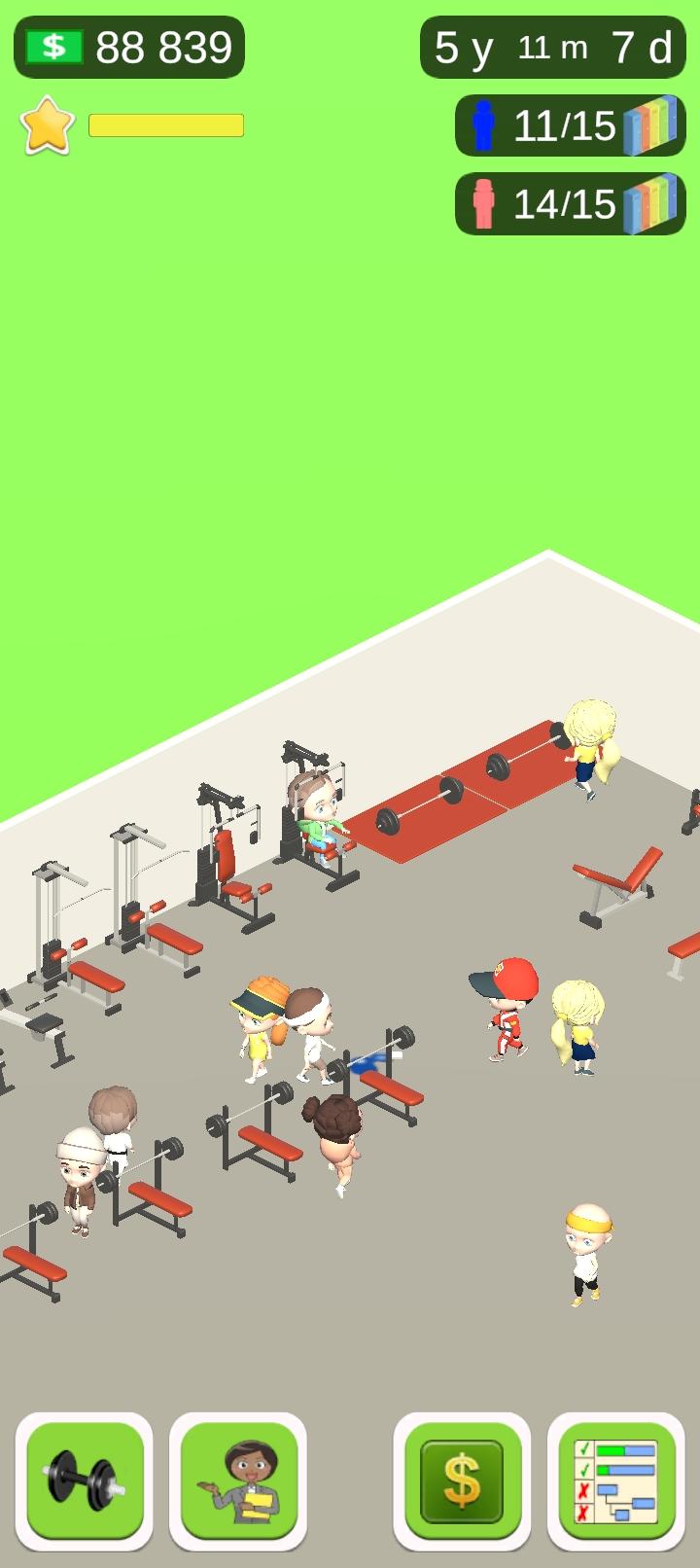 Screenshot 1 of Fitness Gym Tycoon: Simulator 1.0