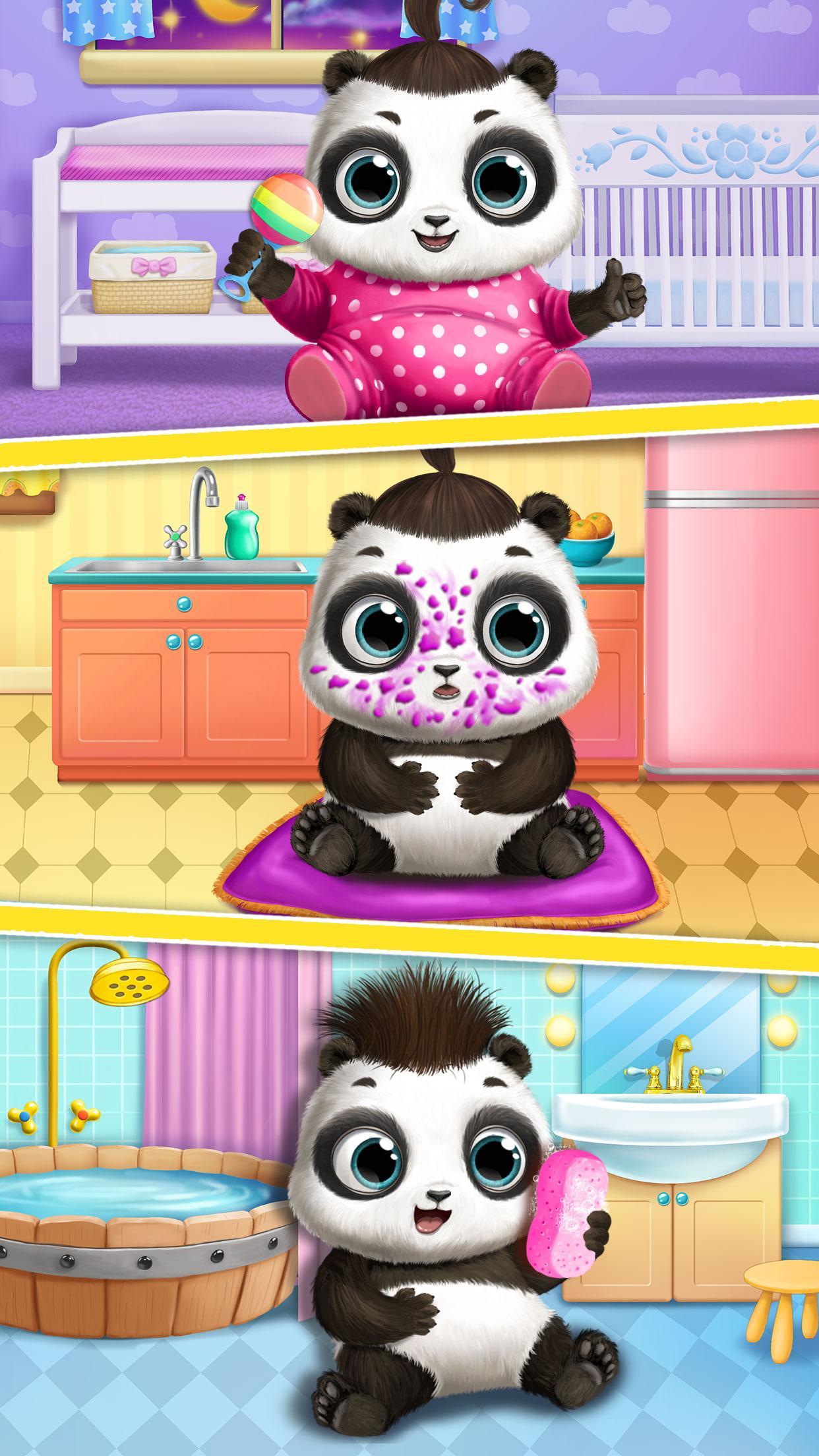 Captura de Tela do Jogo Panda Lu Baby Bear Care 2