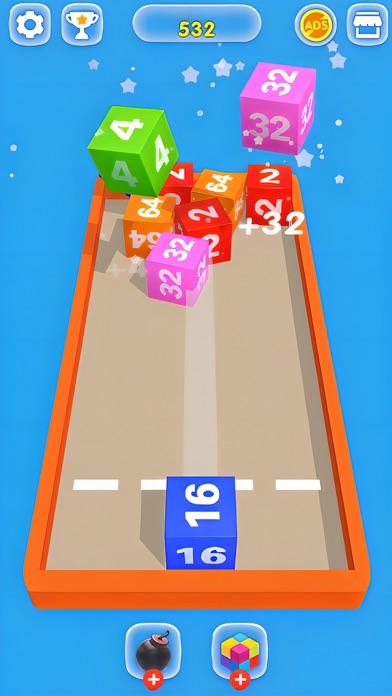 2048 Cube: 3D Merge Mania Game Screenshot