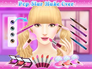 Angelina's Pop Star Salon Game Screenshot