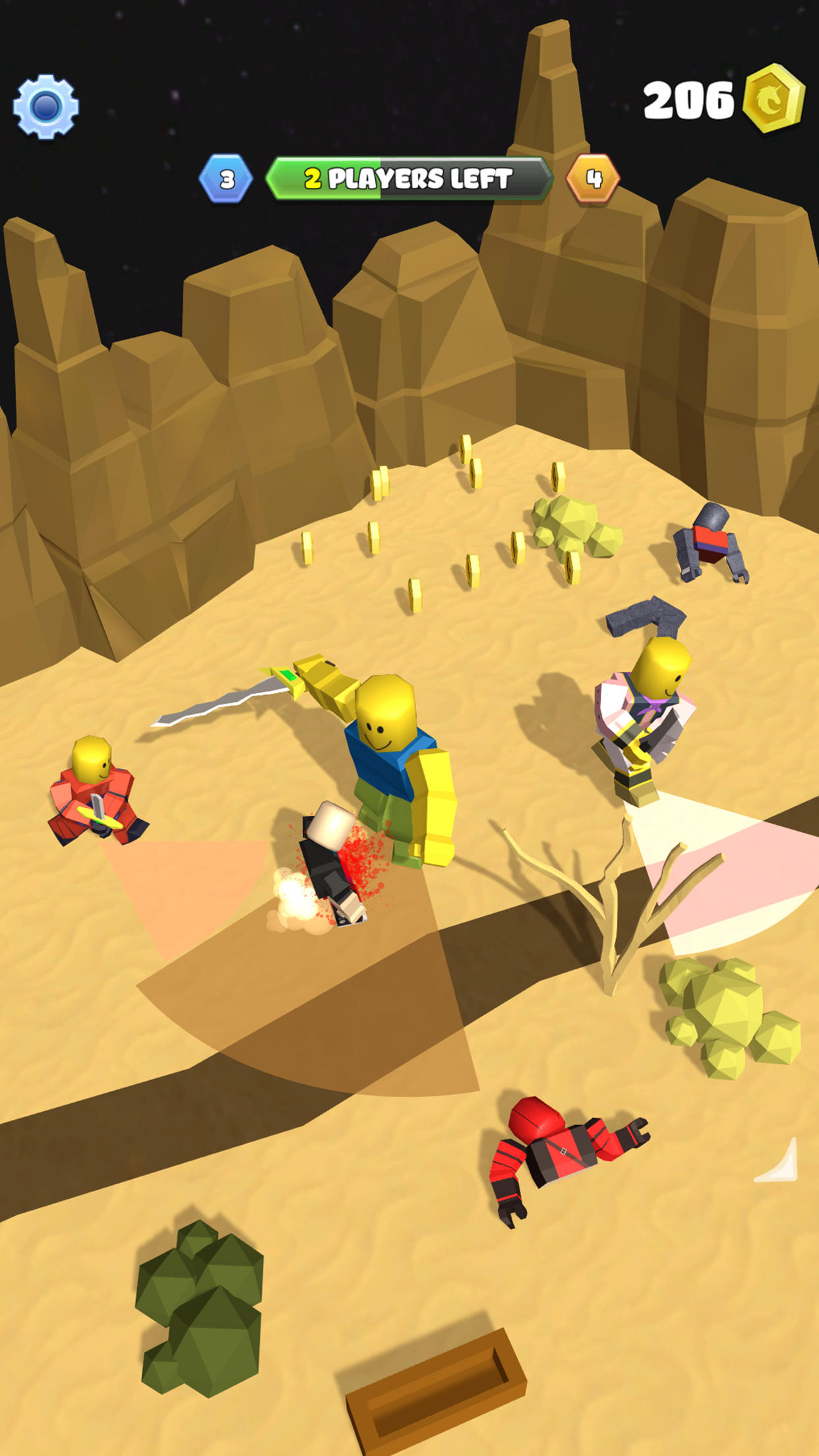 Screenshot of Roblock Smashers - Survival io game