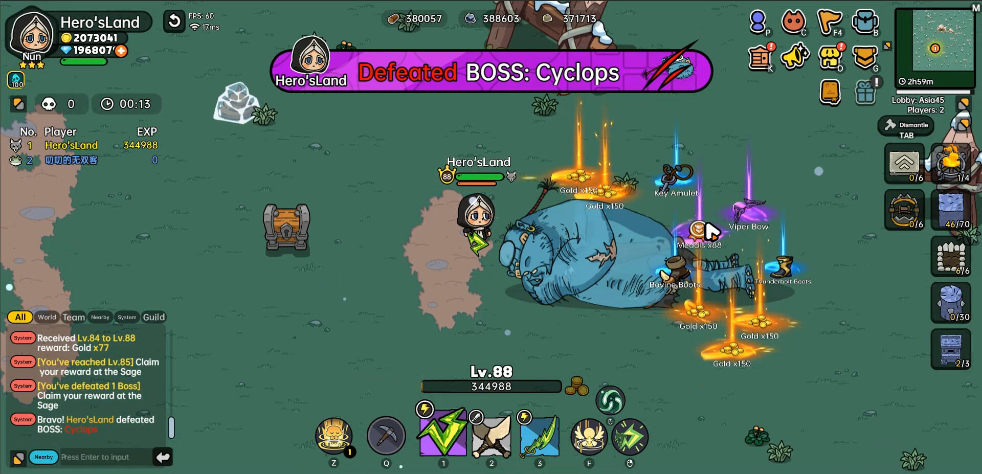 Screenshot of Hero's Land