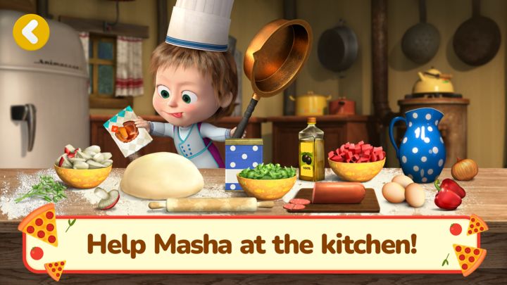Screenshot 1 of Masha and the Bear Pizza Maker 1.4.12