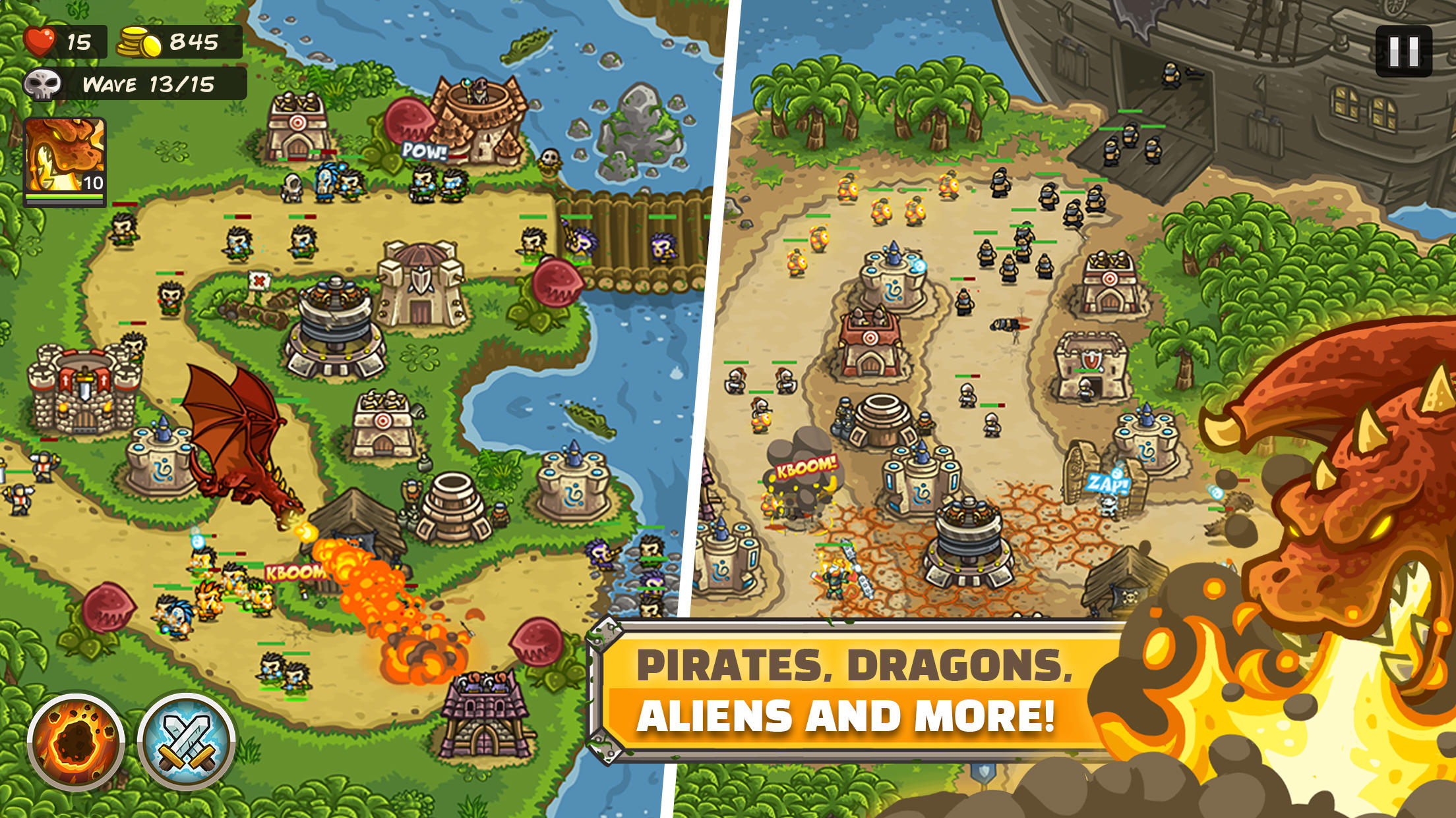 Kingdom Rush Frontiers TD Game Screenshot