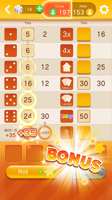 Yatzy Infinity Game Screenshot