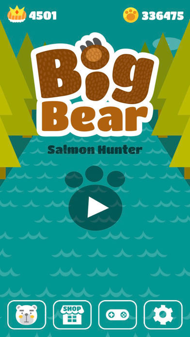 Big Bear: Salmon Hunter 게임 스크린 샷