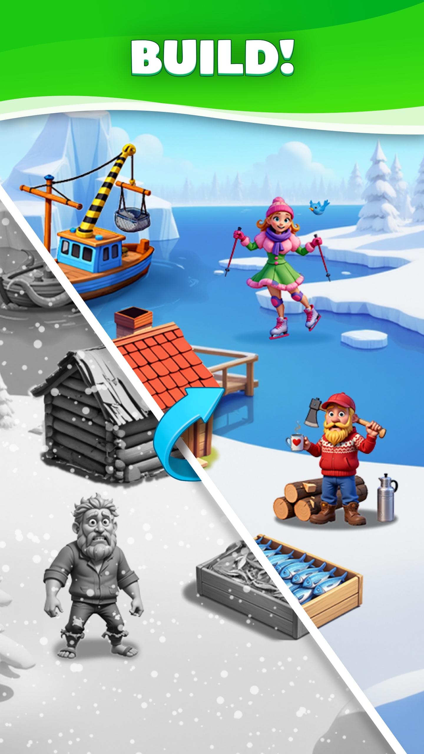 Merge Travel: Build Dream Town Game Screenshot