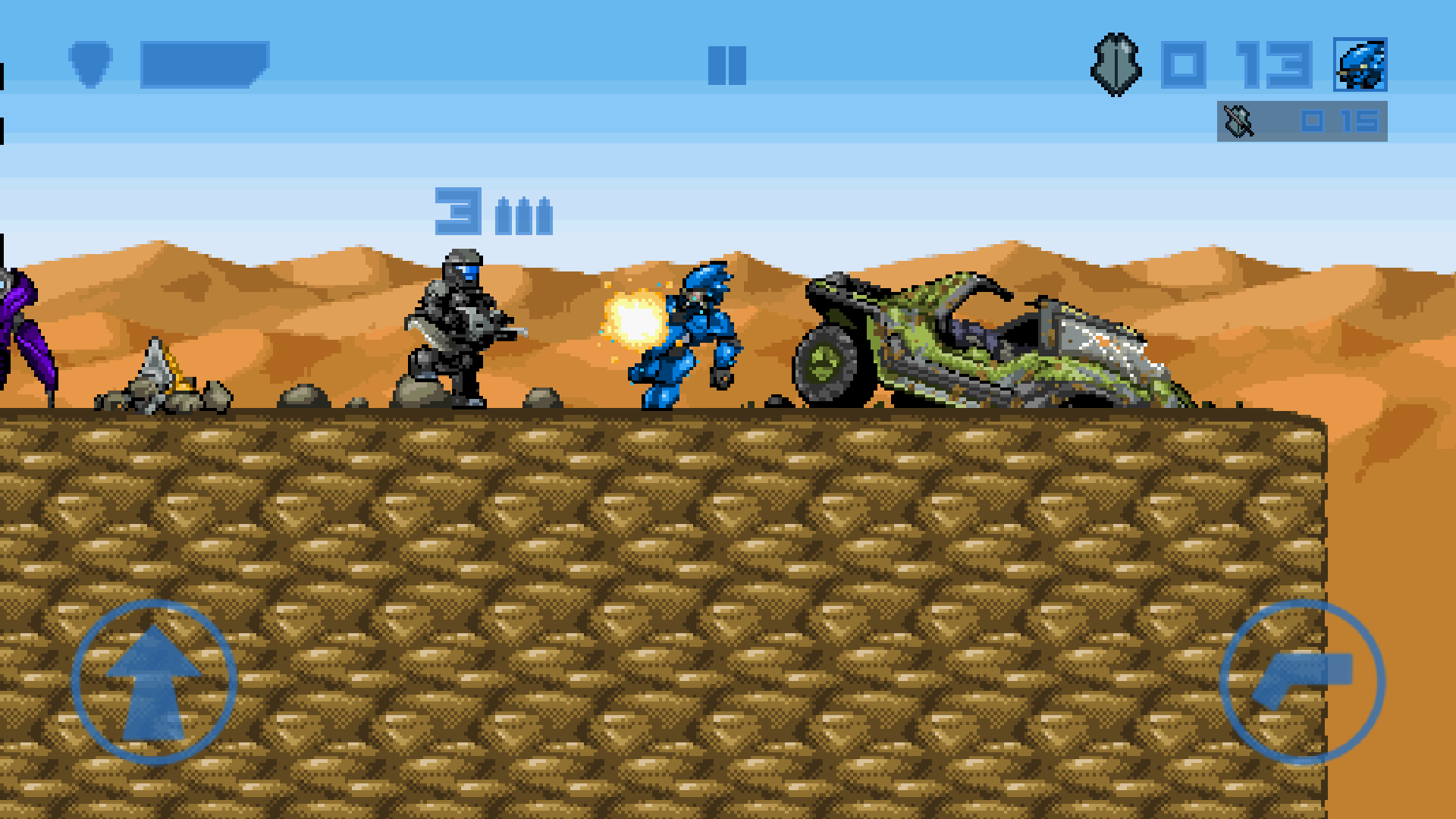 Spartan Runner Game Screenshot