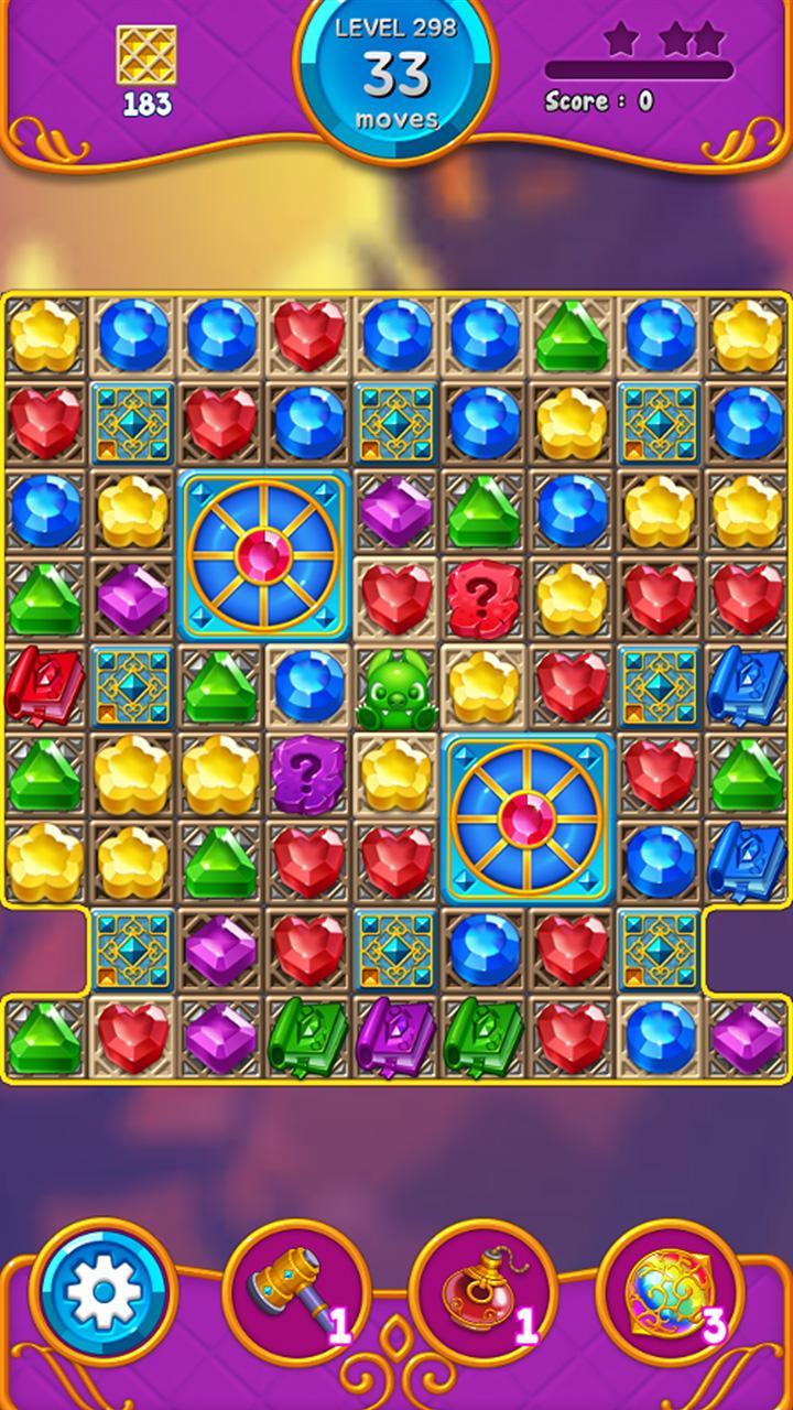 Jewel Witch - Match 3 Game Game Screenshot
