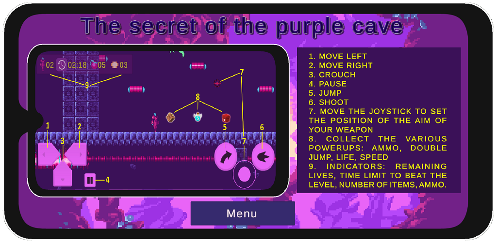 Screenshot of the video of The Secret of The Purple Cave