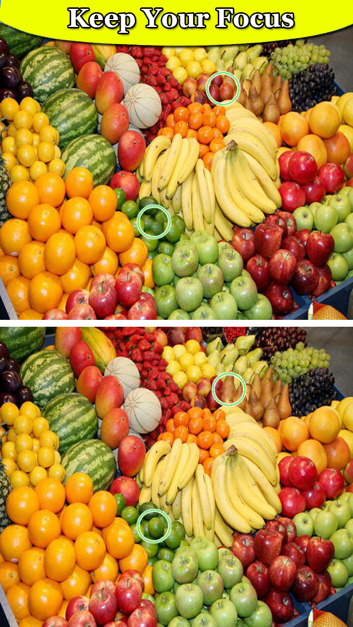 Fruit Puzzle - Find Difference Game Screenshot