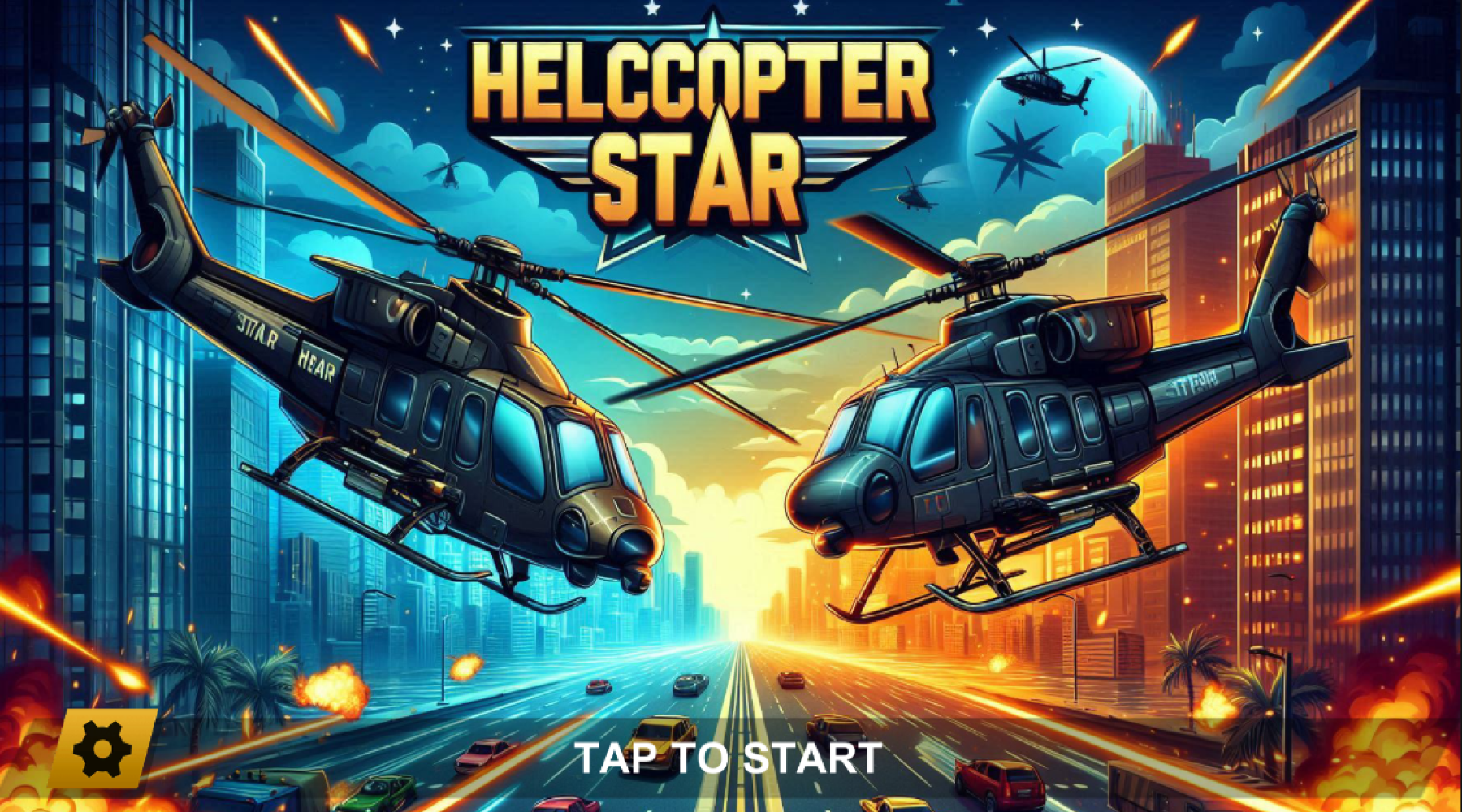 Captura de Tela do Jogo Helicopter Star