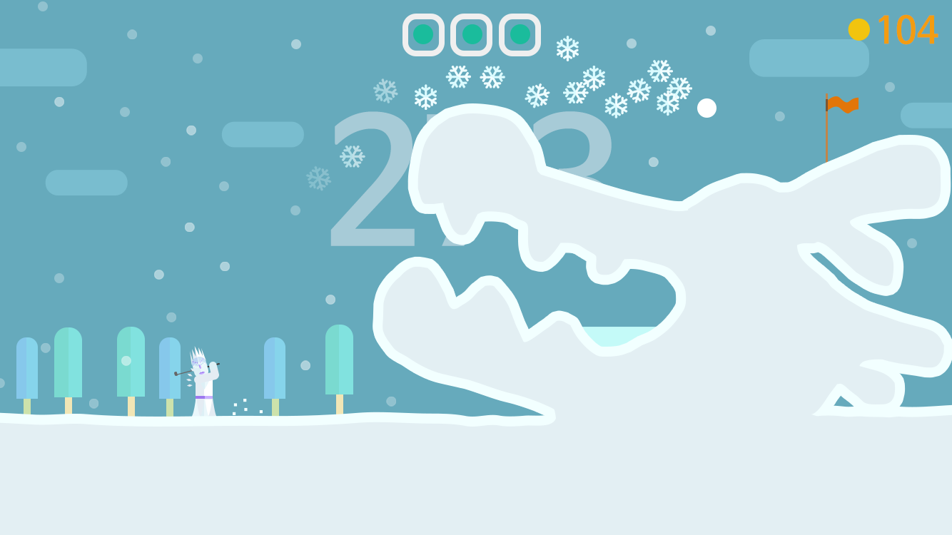 Lonely One : Hole-in-one Game Screenshot