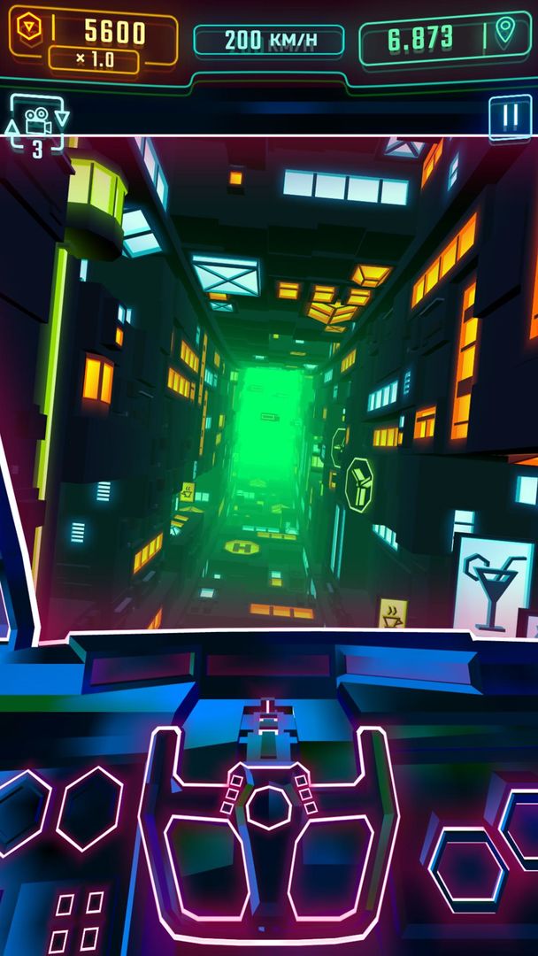 Neon Flytron 게임 스크린 샷