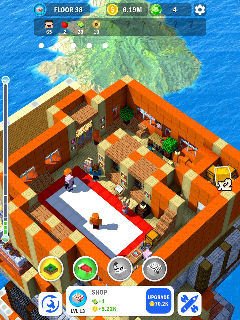 Pembangunan Menara 3D-Game Pembangunan Balok Idle screenshot game