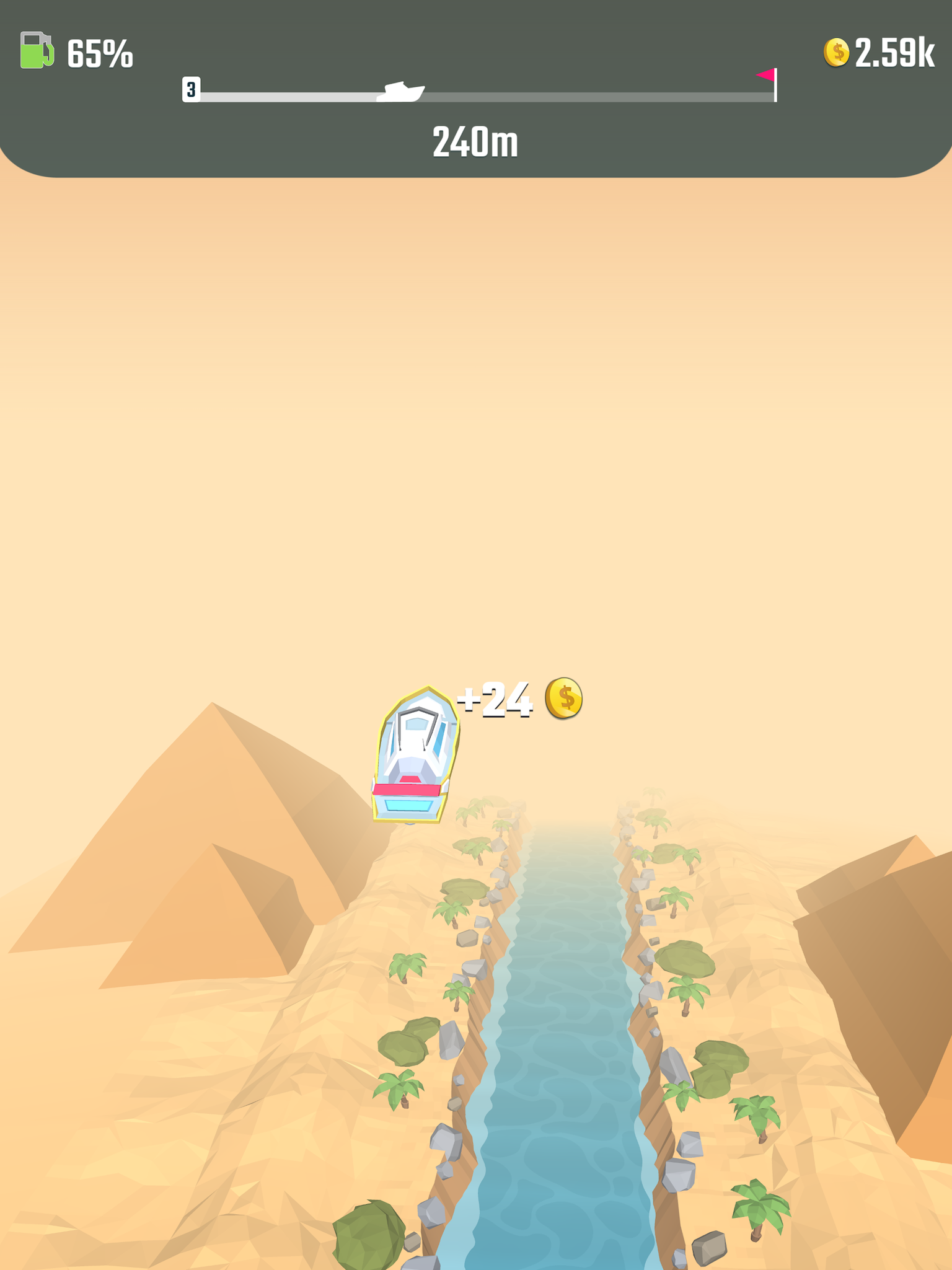 Скриншот игры Flippy Boat