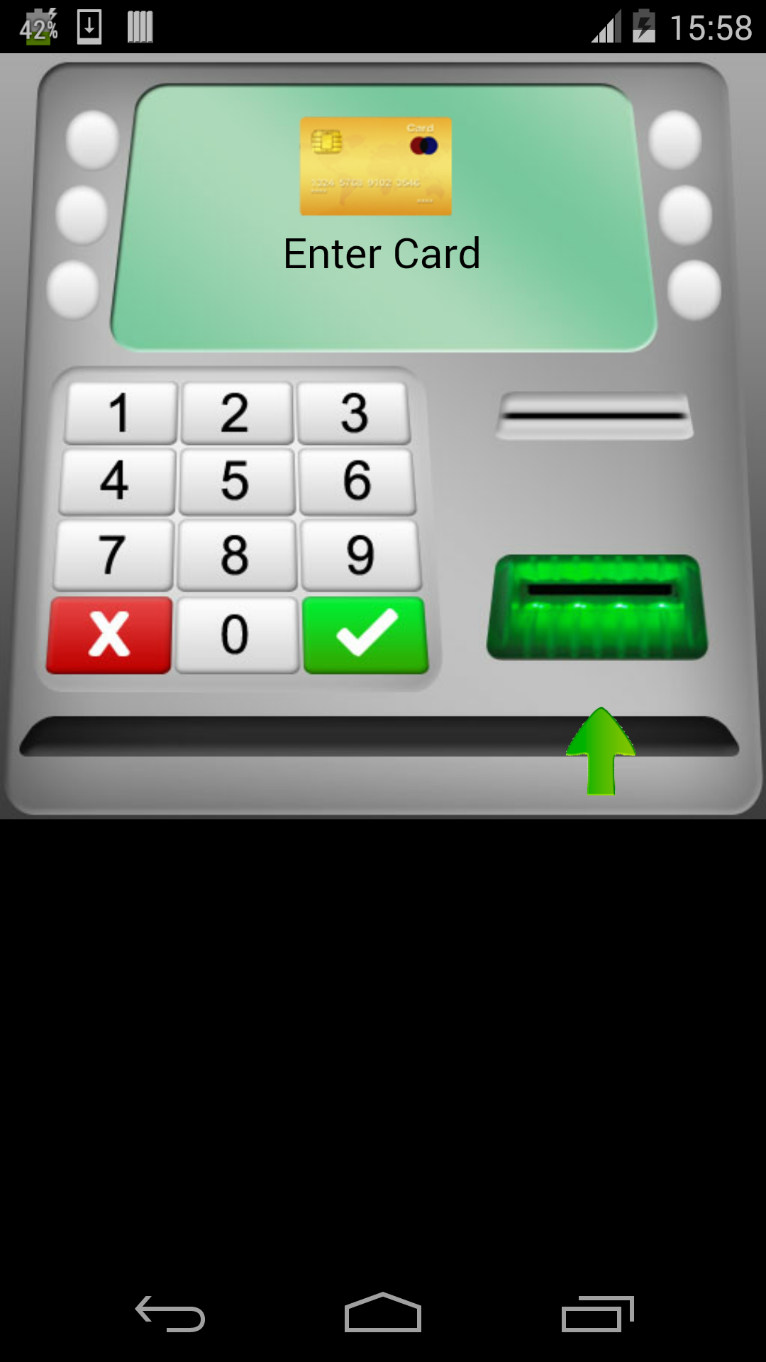 Screenshot 1 of Simulator tunai dan wang ATM 2 8.0