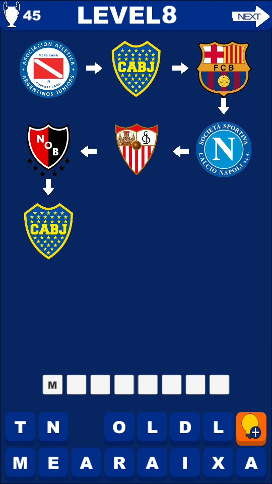 Football Player Career Quiz Game Screenshot