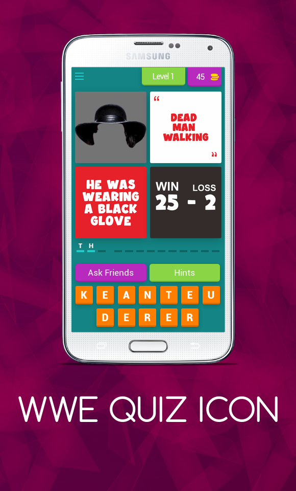 WWE QUIZ ICON Game Screenshot