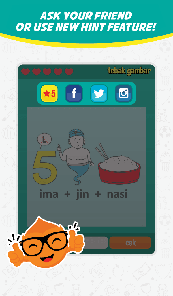 Скриншот игры Tebak Gambar