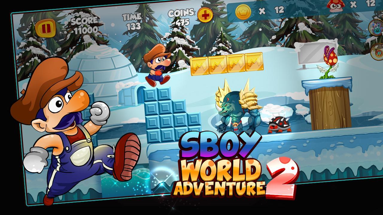 sboy world 모험 2 - 새로운 모험 2018 게임 스크린 샷