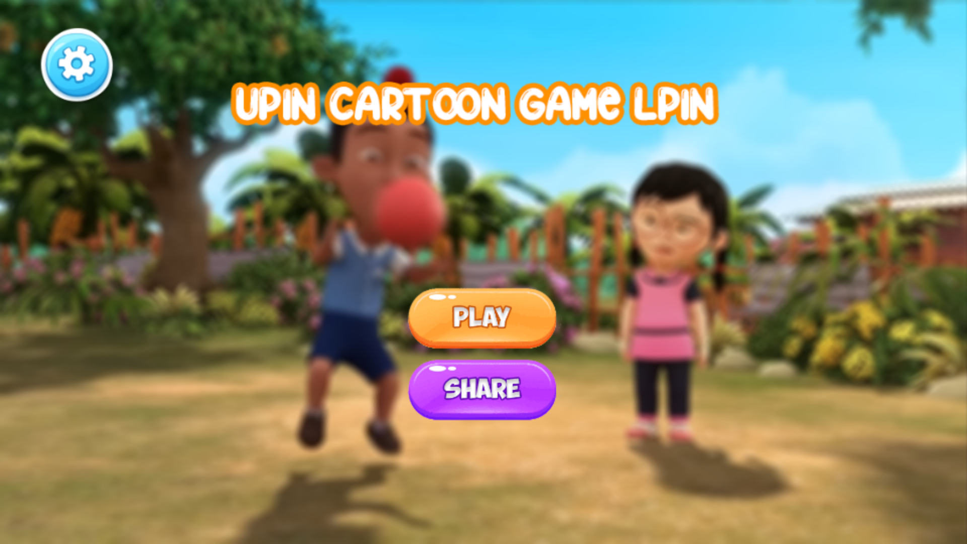 Screenshot of Upin  lpin Game Cartoon Family