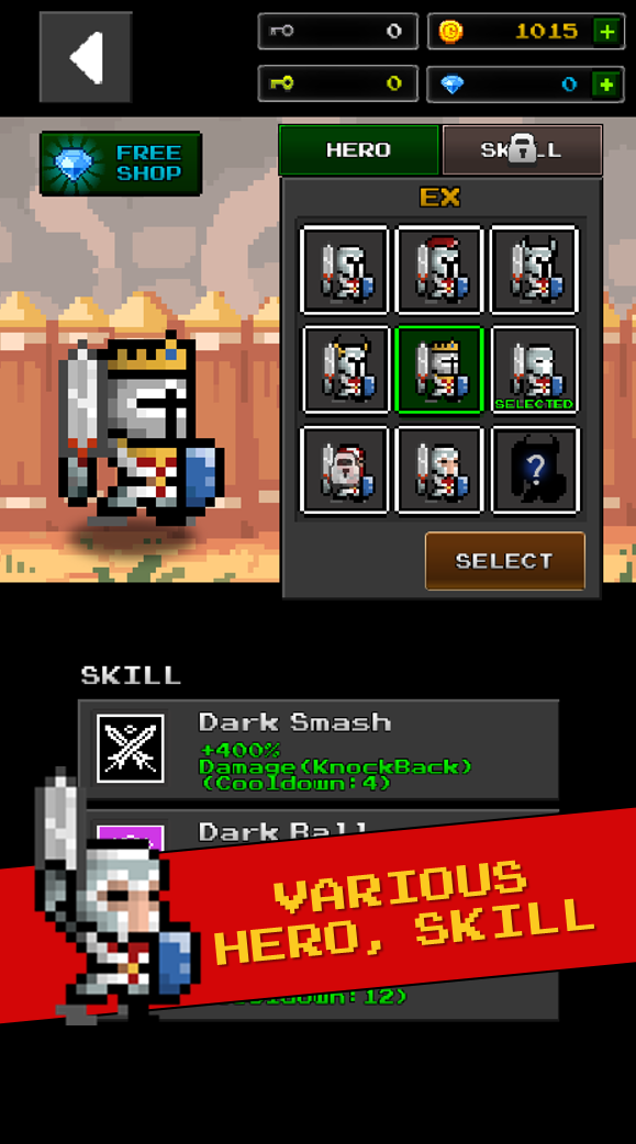 Grow Dungeon Hero VIP Game Screenshot
