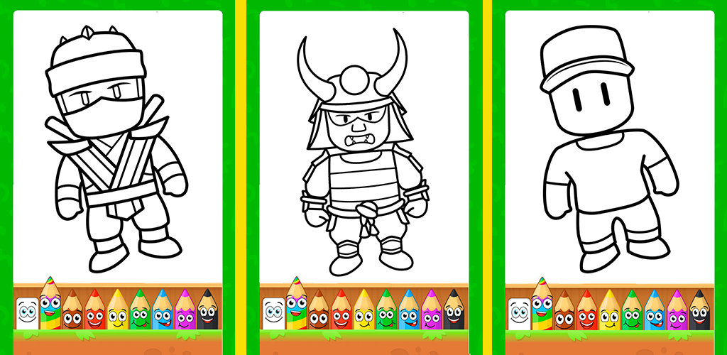 Banner of Stumble Guys Coloring Game 