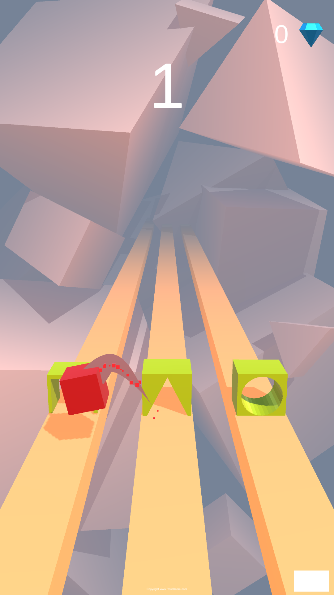 3D Shape Cube Changes Game Screenshot