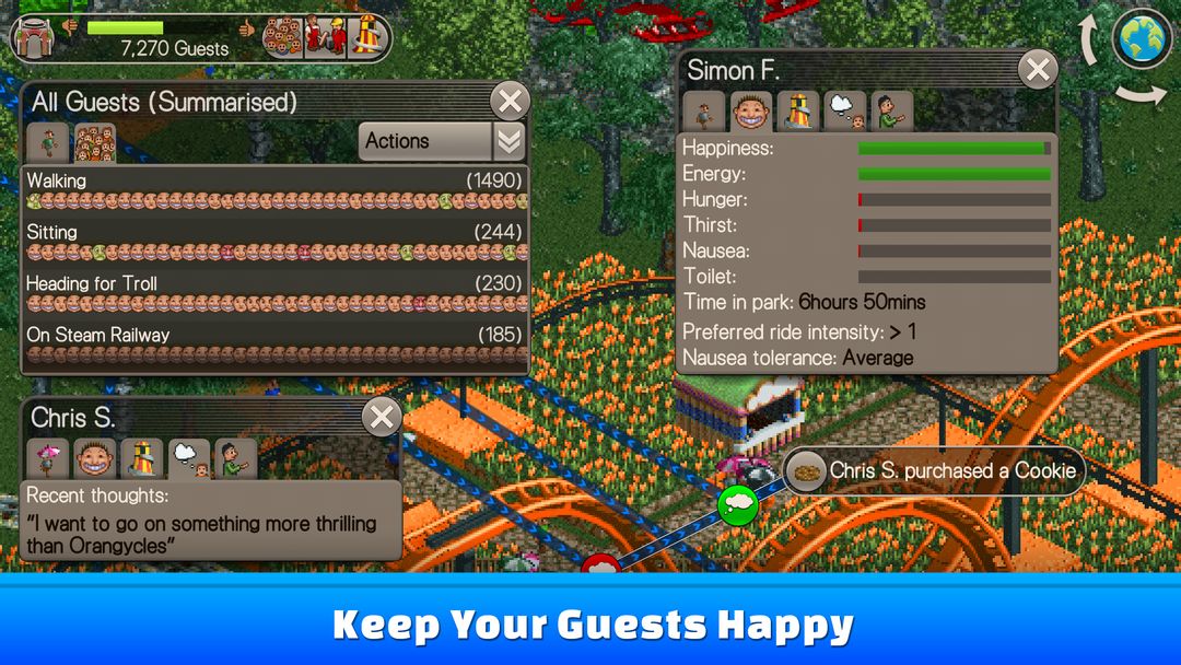 Screenshot of RollerCoaster Tycoon® Classic
