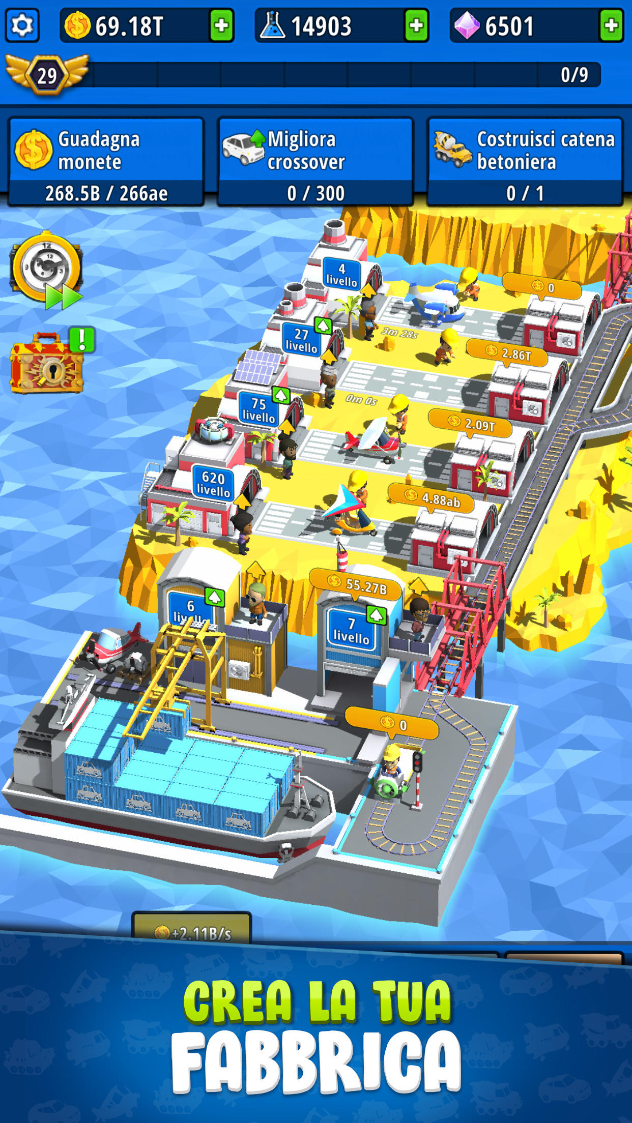 Screenshot 1 of Idle Inventor - Factory Tycoon 1.3.10