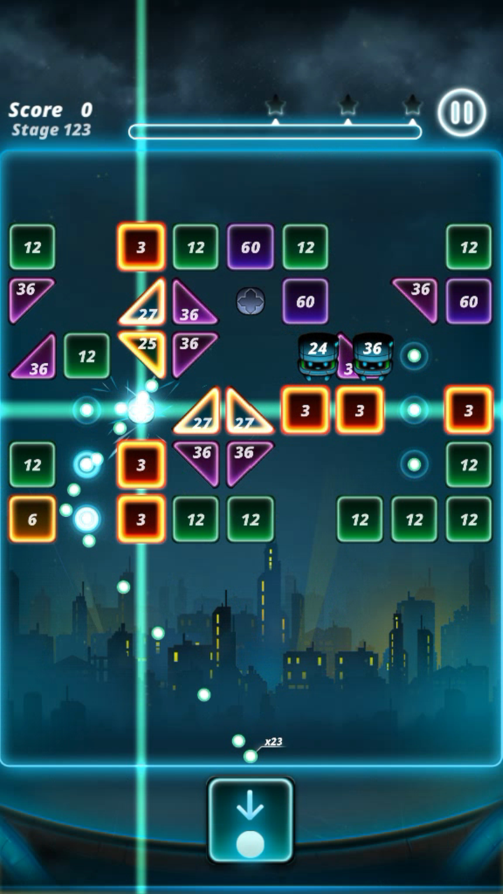 Скриншот игры Brick puzzle master : ball vader