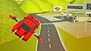 Flying Sport Car Simulator2016 Game Screenshot