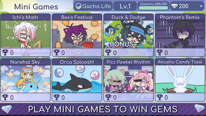 Gacha Life ภาพหน้าจอเกม