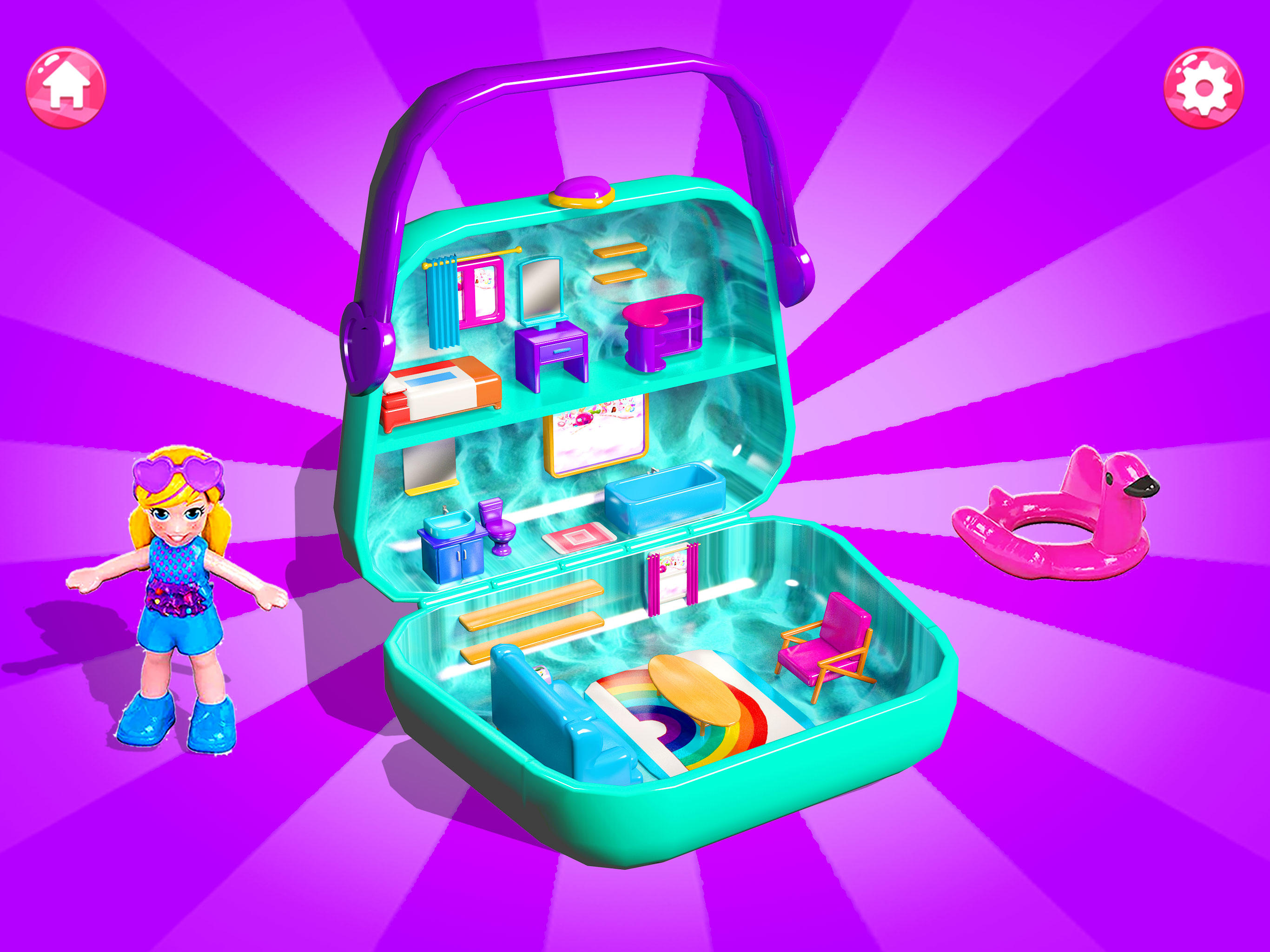 Cuplikan Layar Game Surprise Doll House Girl Games