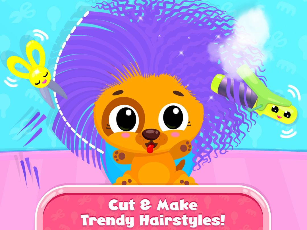 Screenshot of Cute & Tiny Hair Salon - Baby Pets Get Makeovers