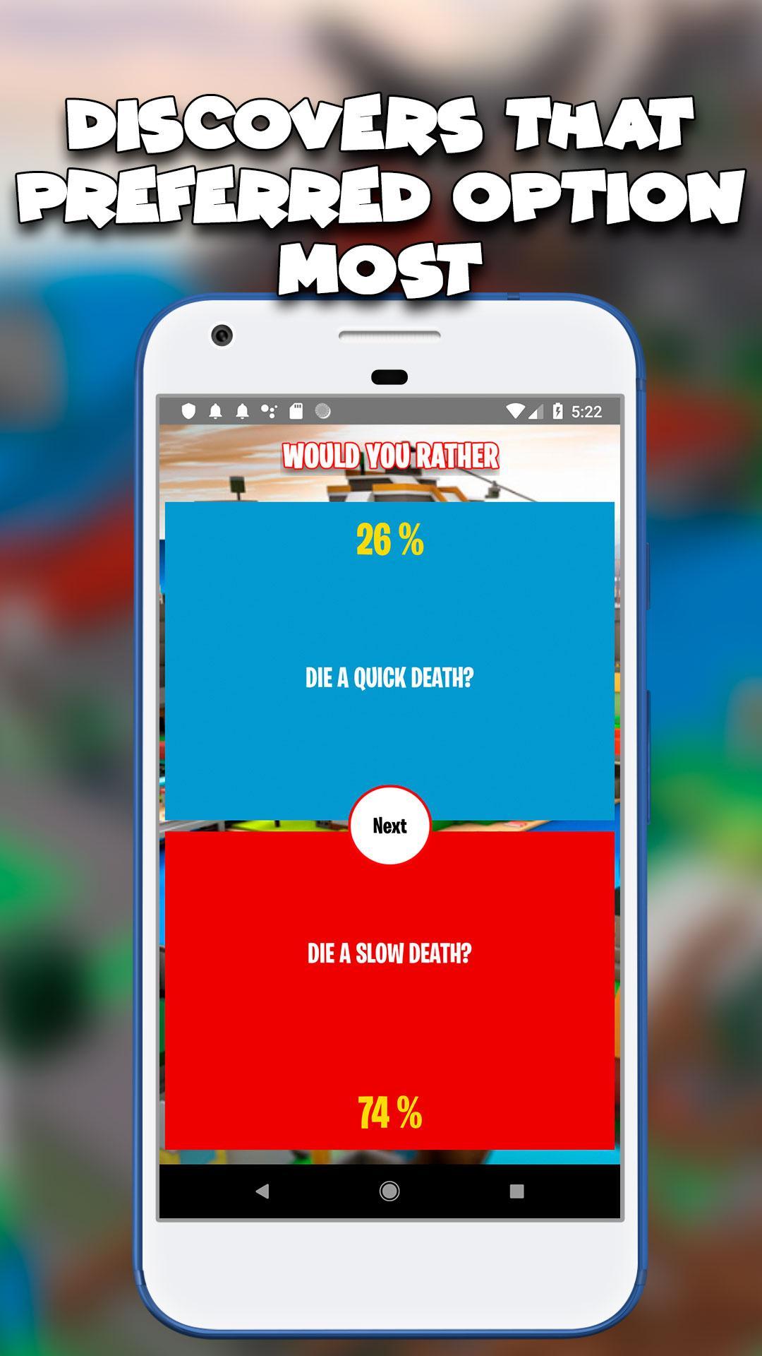 Game Would you rather Roblox 게임 스크린샷