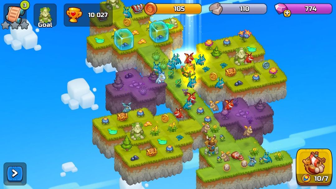 World Above: Merge games Puzzle Dragon ภาพหน้าจอเกม