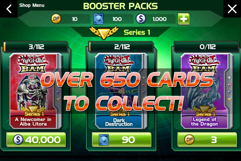 Screenshot of Yu-Gi-Oh! BAM Pocket